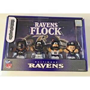 Baltimore Ravens Flock Fisher Price Little People Set New NFL Toy Figures